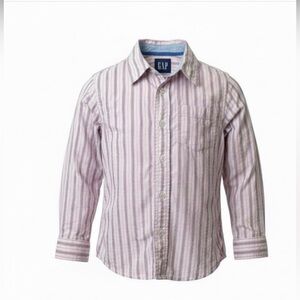 Gap Kids Pink & Blue Button Down Shirt Boys Size 5T